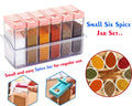 Plastic Spice Jars (6 Pcs 14x22x8cm Multicolour)