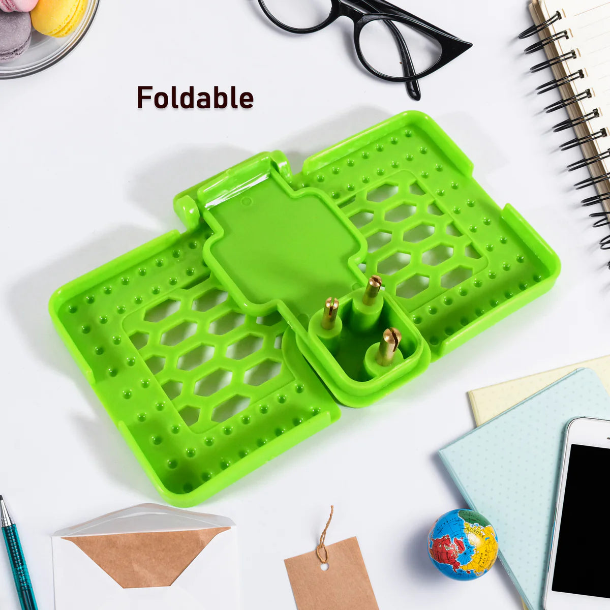 Multi-purpose Wall Holder Stand For Charging Mobile Just Fit In Socket And Hang (Mix Color 1 Pc)