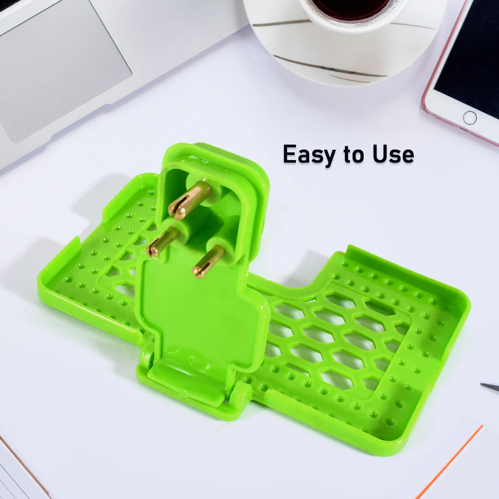 Multi-purpose Wall Holder Stand For Charging Mobile Just Fit In Socket And Hang (Mix Color 1 Pc)