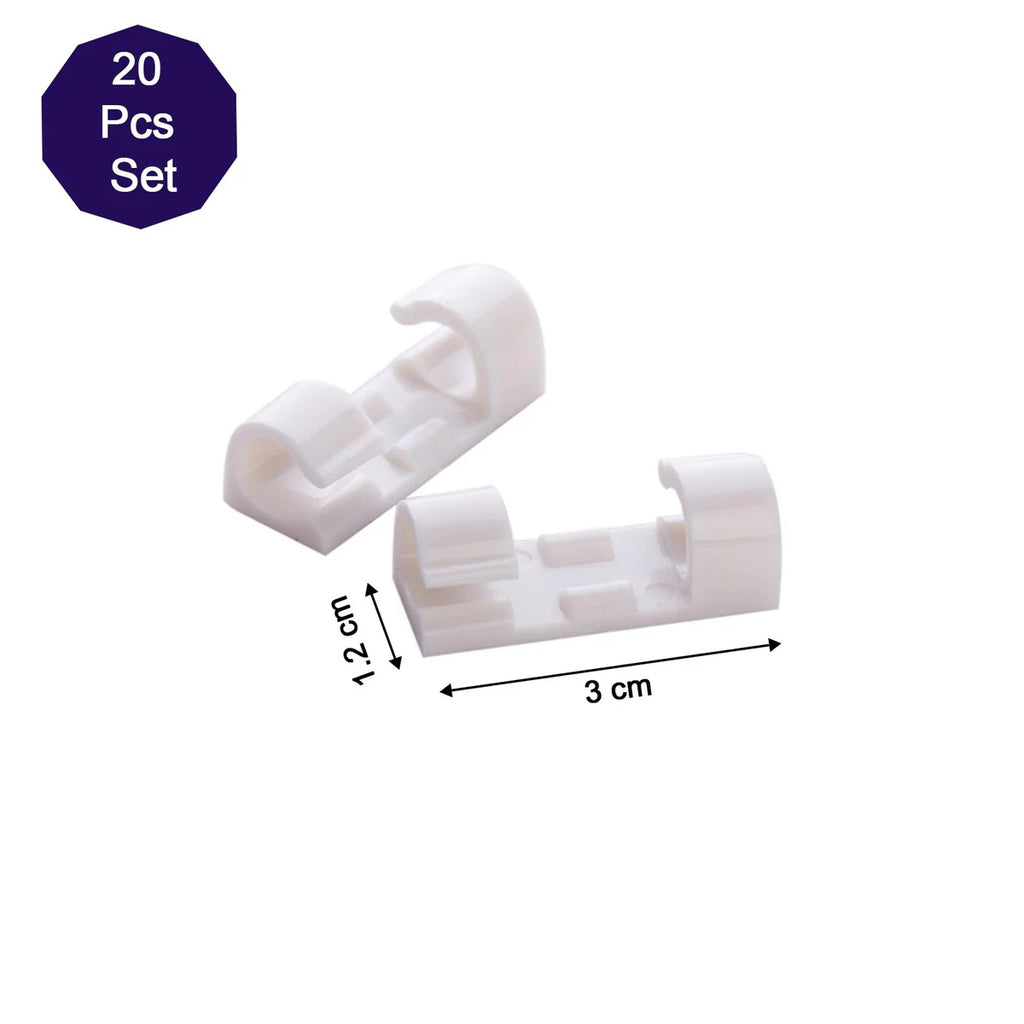 Self Adhesive Cable Clips Wire Manage Holder Sticky Mount-round Plastic Cable Cord