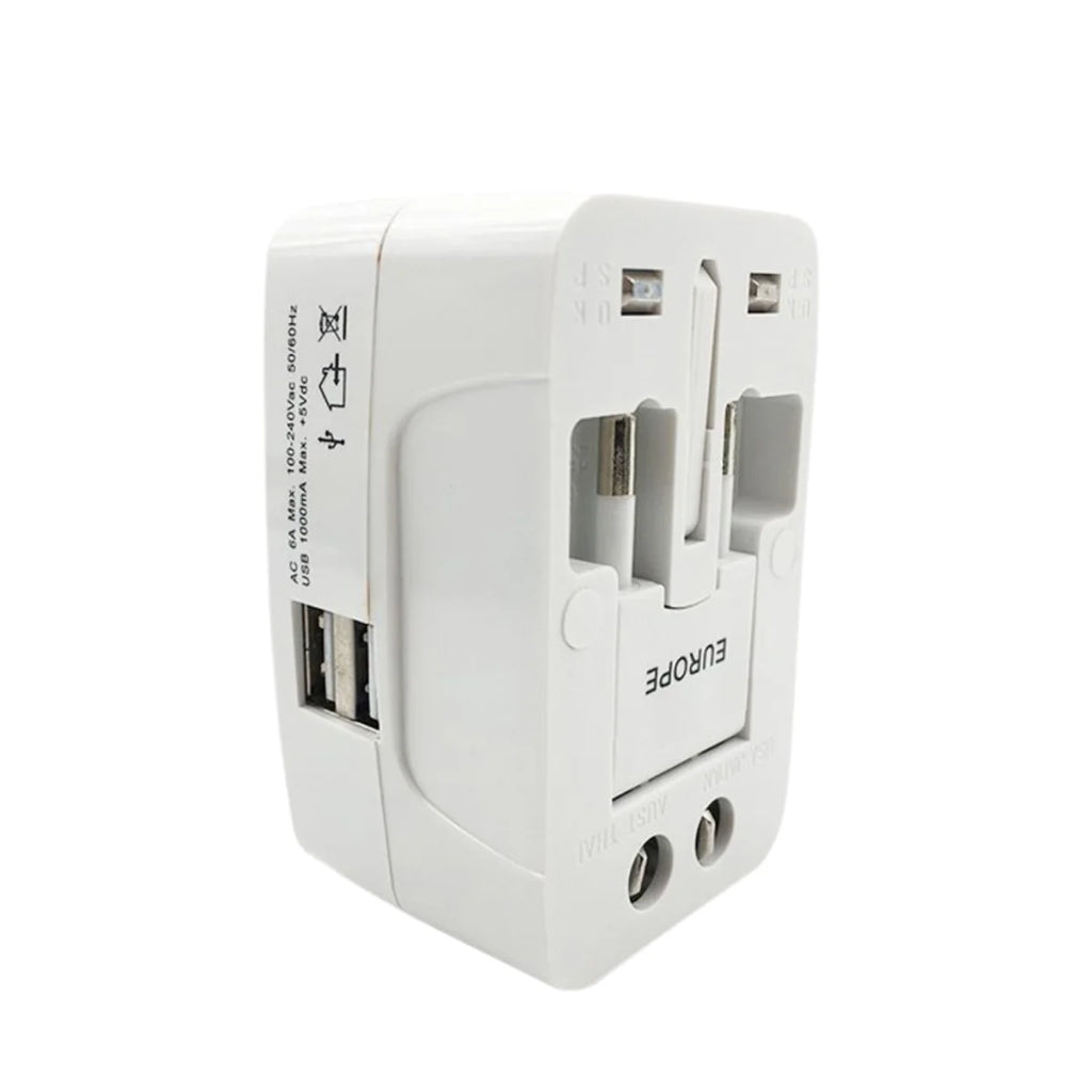 All-in-one Universal Worldwide Travelling Ac Adaptor Plug (Au Uk Us Eu) International Power Charger Electric Usb Power Plug Socket Adapter Converter (1 Pc)