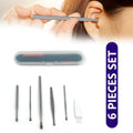 6pcs Earwax Removal Kit Ear Cleansing Tool Set Ear Curette Ear Wax Remover Tool