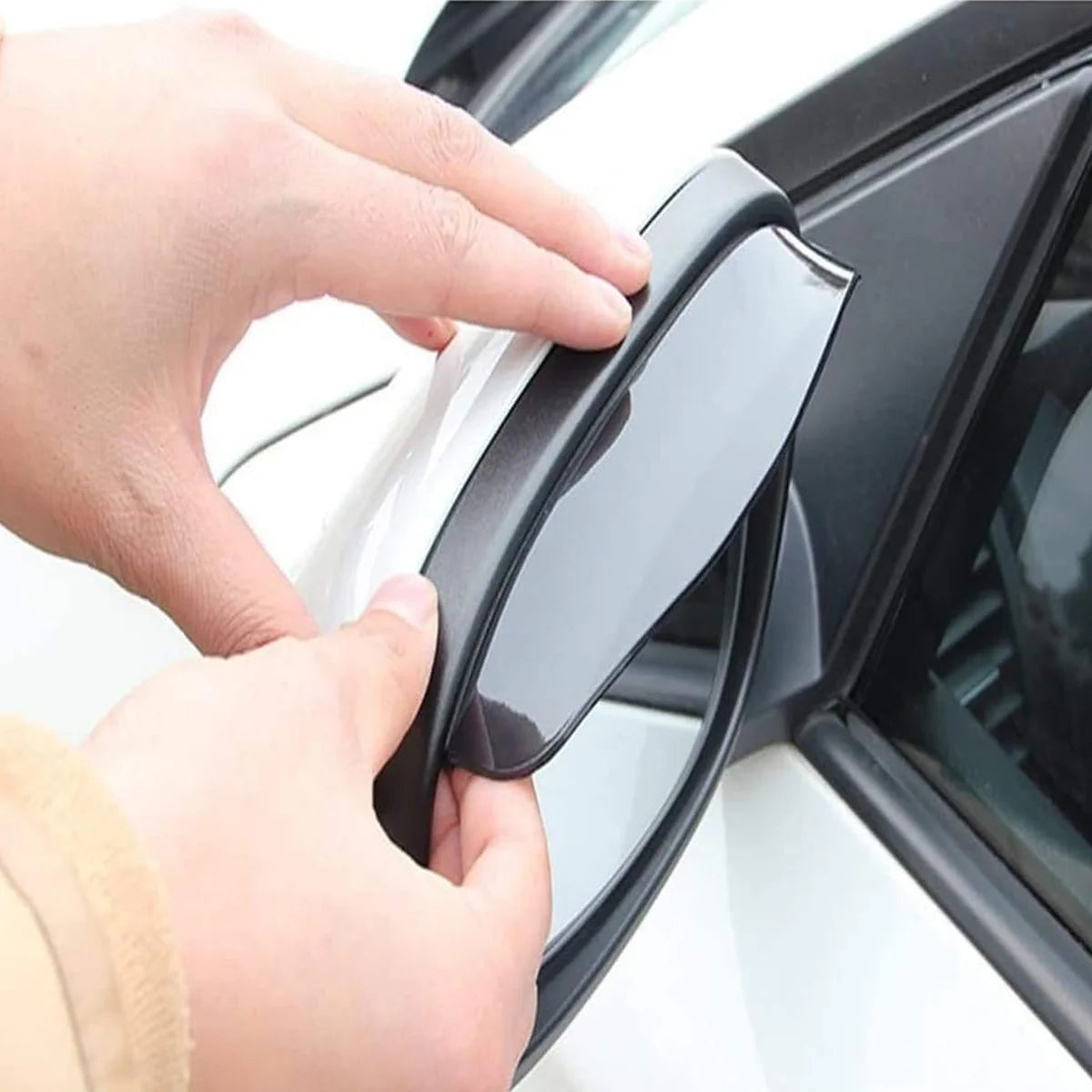 1 Pair Mirror Rain Protector Car Rearview Mirror Rain Blades Car Back Mirror Eyebrow Rain Cover Car Rearview Mirror Eyebrow Covers Flexible Protection Rainproof Decoration Accessories (2 Pcs Set)