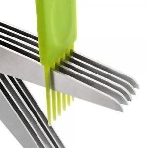 Multifunction Vegetable Stainless Steel Herbs Scissor With 5 Blades