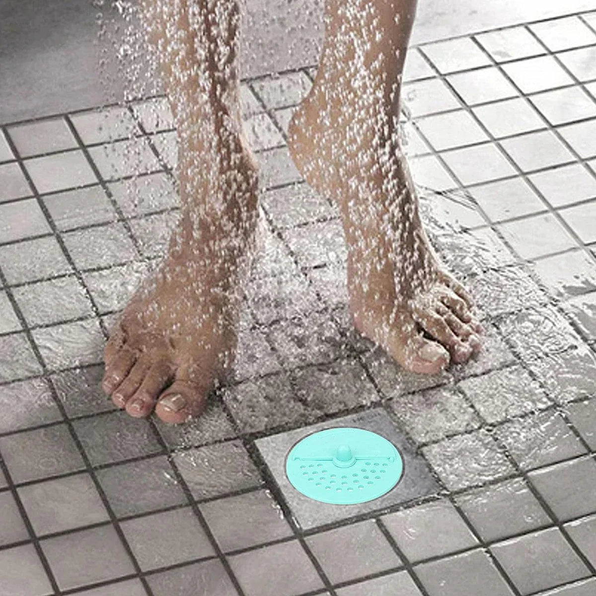Drain Cover Round Rubber Anti-odor Floor Drain Shower Waste Water Drainer Bathroom Filter Kitchen Sink Filter Silica Gel Hole Bath Plug For Toilet Kitchen Balcony 1pcs