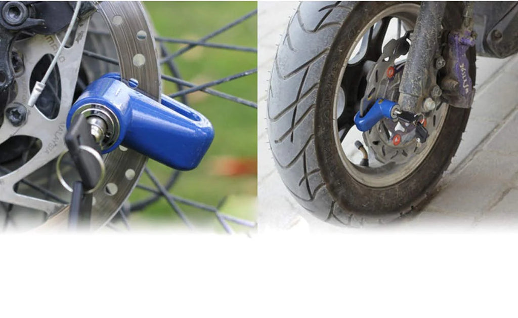 Wheel Padlock Disc Lock Security For Motorcycles Scooters Bikes
