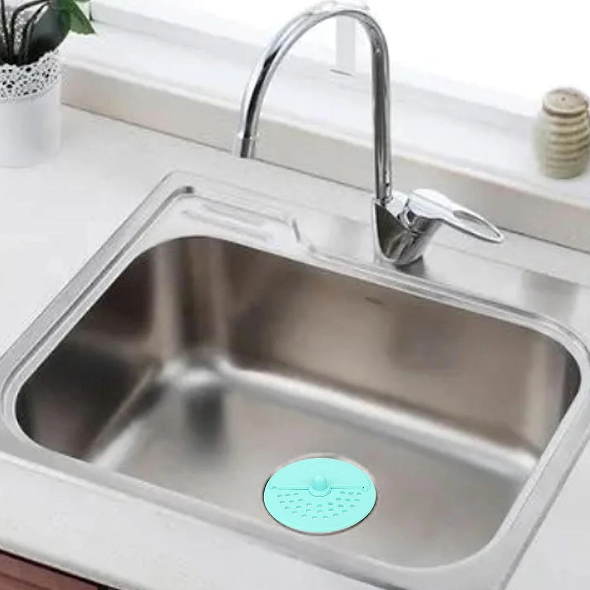 Drain Cover Round Rubber Anti-odor Floor Drain Shower Waste Water Drainer Bathroom Filter Kitchen Sink Filter Silica Gel Hole Bath Plug For Toilet Kitchen Balcony 1pcs