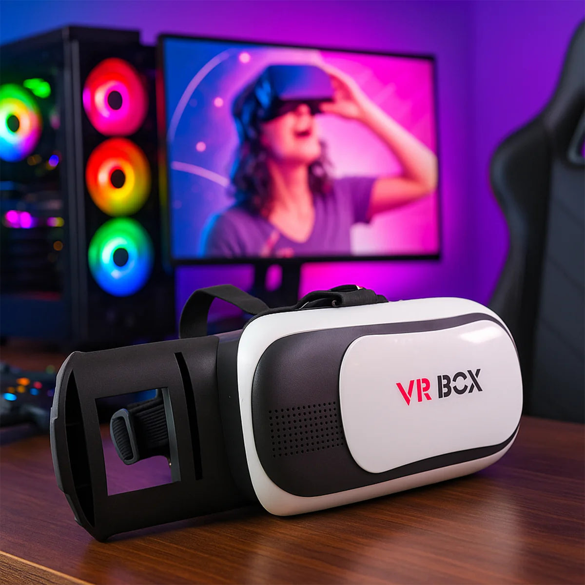 VR Box Virtual Reality 3d Glasses Headset (1 Pc)