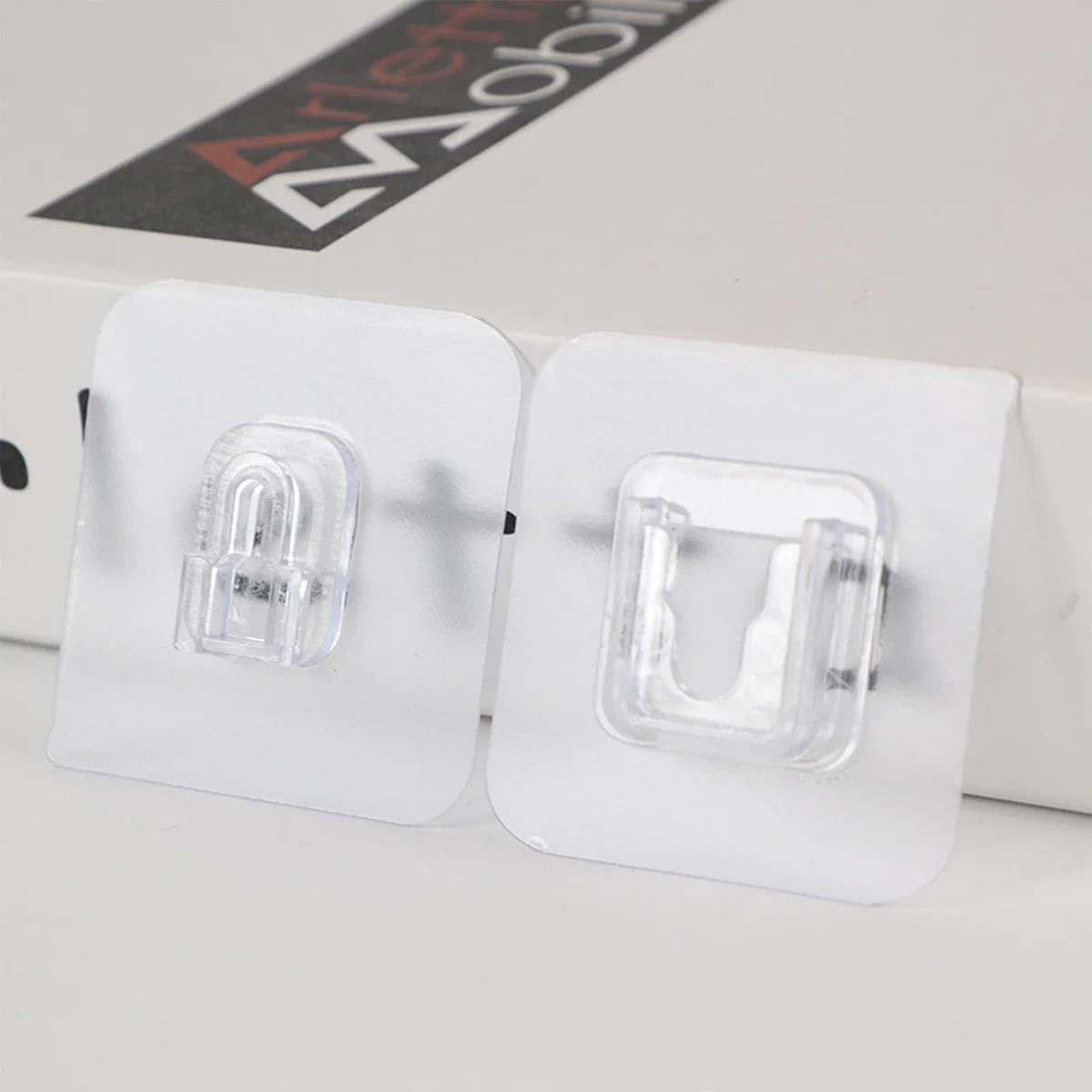 Adhesive Plastic Wall Hooks Heavy Duty Hooks ( 1 Pair )