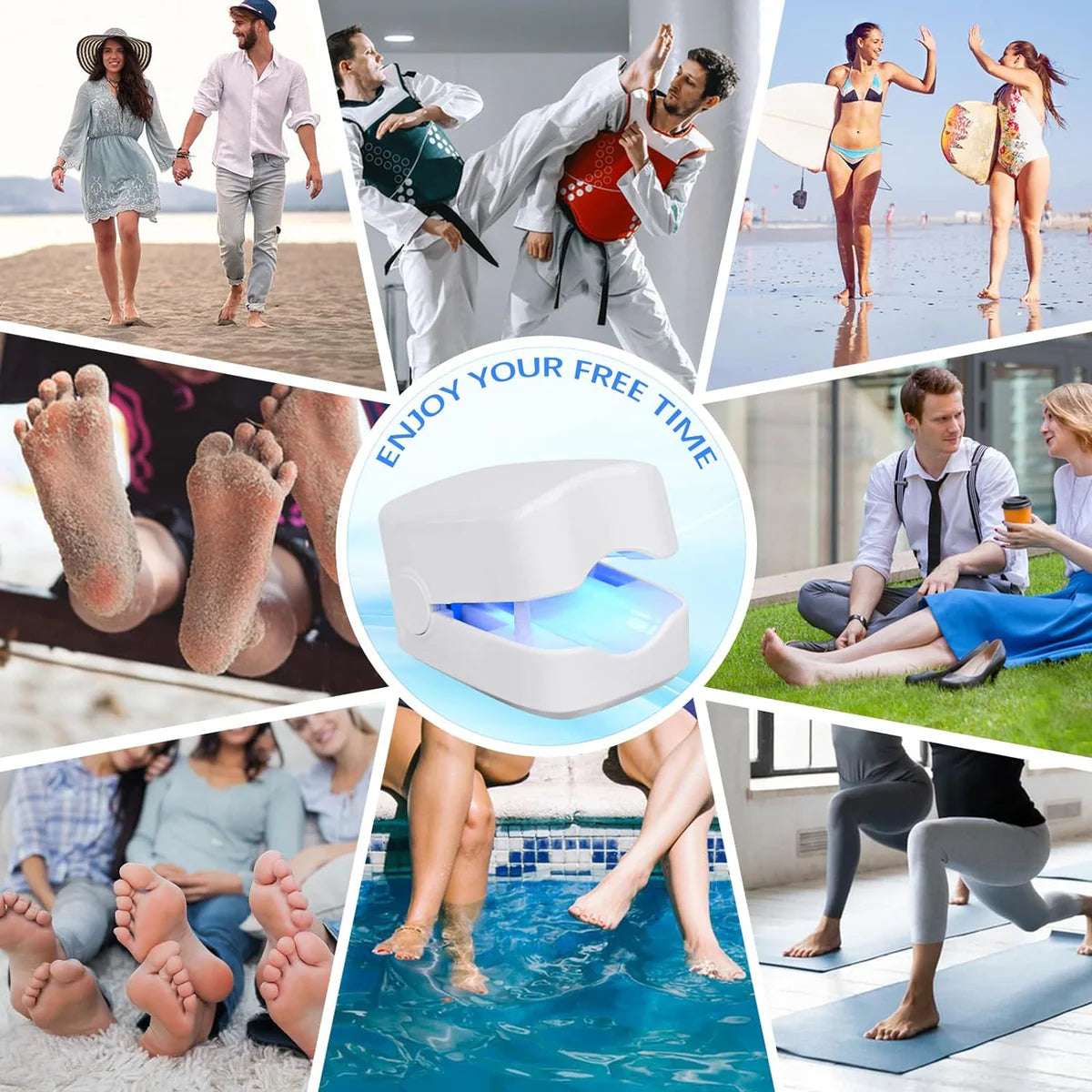 Rechargeable Nail Fungus Treatment For Toenail Toe Nail Fungal Treatment Nail Fungus Laser Device Anti-fungal Nail Treatment For Hand Feet Infections Remover For Home Use